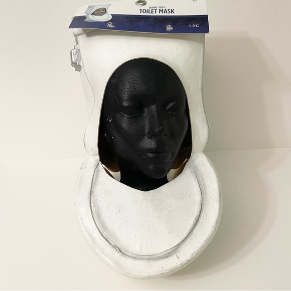 Dark Side Toilet Mask Halloween Costume - Picture 1 of 16